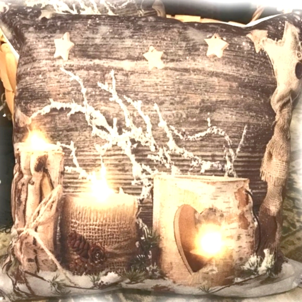 NEW Cushion LED Country Frosted Candles (Cover only)